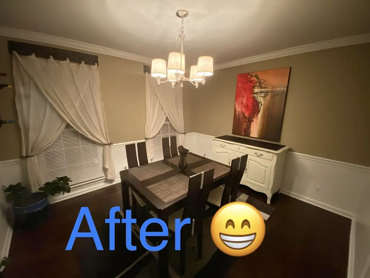 Professional dining room restoration after water damage in Rolesville